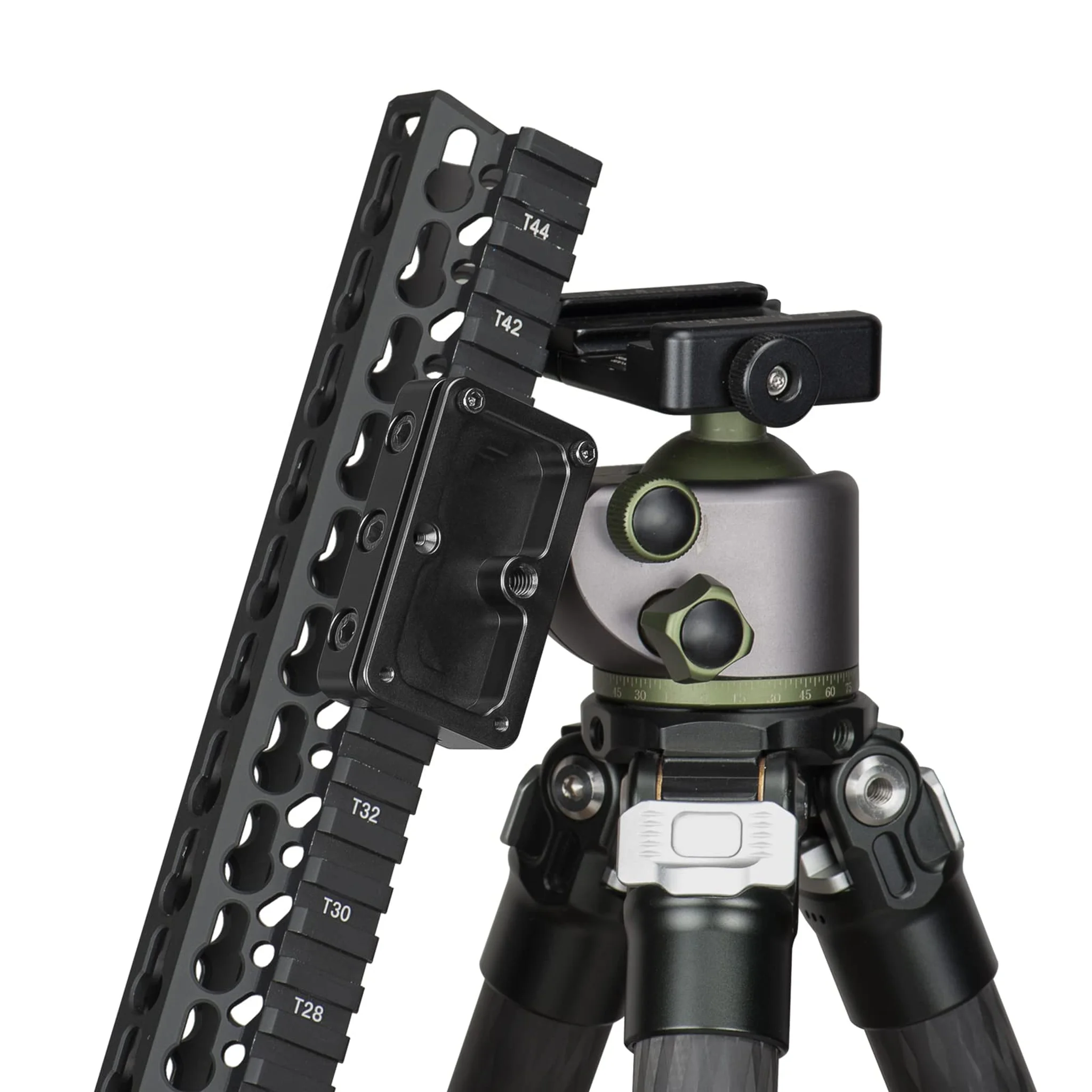 FANAUE FGP-65 Picatinny Arca-Swiss Compatible Rail Plate with Anti-slip Slot, CNC Machined Aluminum,Tripod Dovetail Adapter Mount