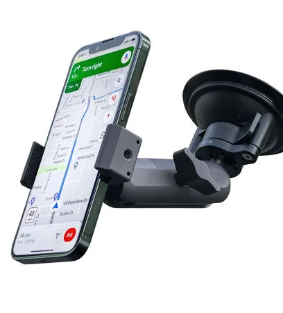 FANAUE 旋鎖式吸盤車載手機支架