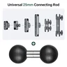 FANAUE LB-01 Double Ball Head Adapter, Male to Female Ball Connection, 25mm to 17mm Ball Conversion, for Double Socket Arms