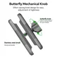 FANAUE Aluminum Alloy Double Socket Arm Compatible With 1 inch Ball(60mm/90mm/150mm))