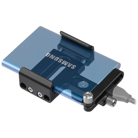 FANAUE SSD Mount Bracket SSD Holder for Samsung T5/T7 SSD, SanDisk SSD, SanDisk SSD T5/T7/T2, Compatible with SmallRig Cage for BMPCC 6K Pro - 3272