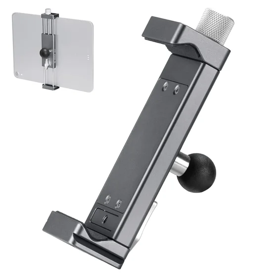 FANAUE Universal Tablet Holder for 3.7–9 Inch iPads, available with 17mm, 20mm and 25mm ball heads for selection