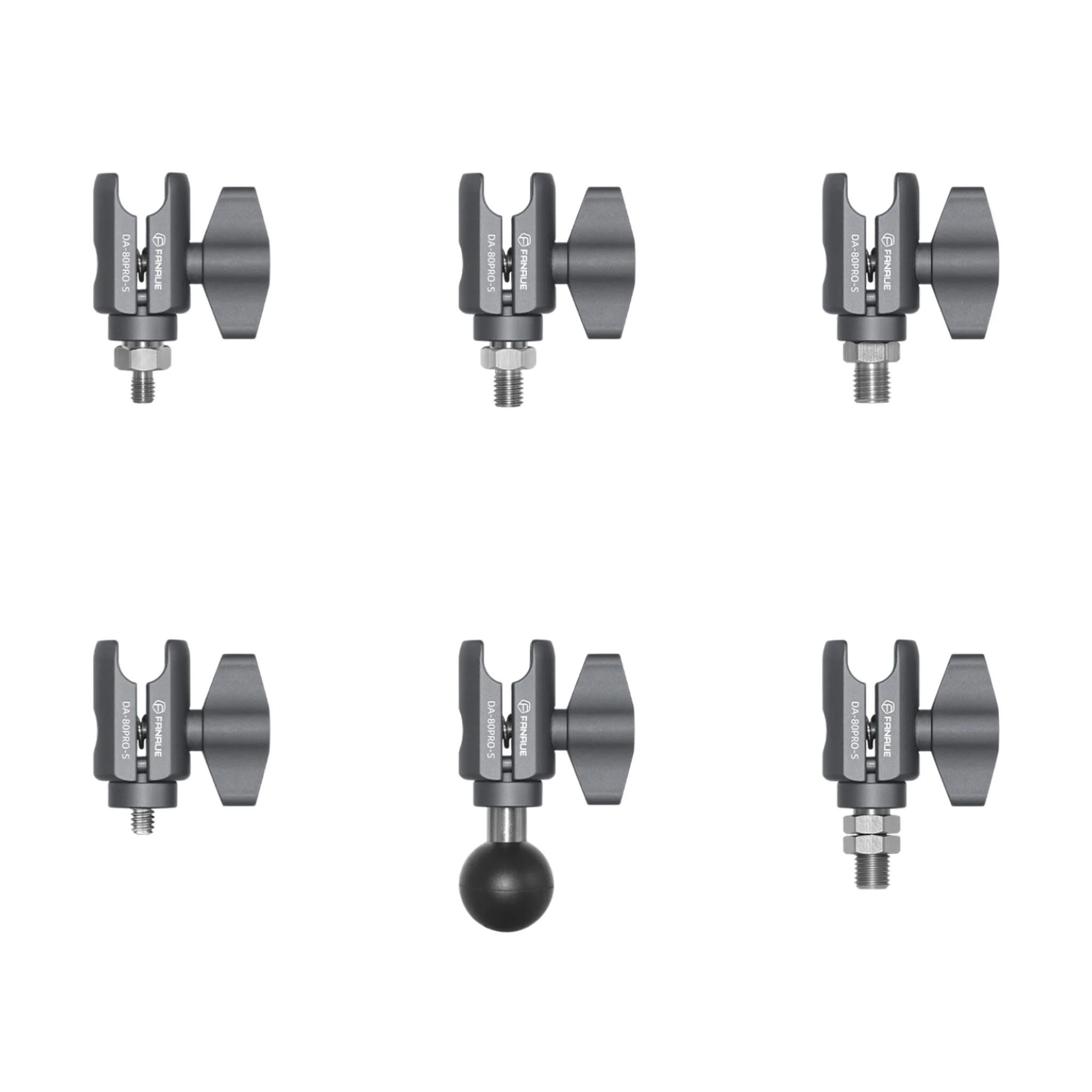 FANAUE CC-80PS Series Single Socket Arm Compatible with 17mm RAM Mount B Size Adapters, Aluminum Alloy Clamp for 17mm (0.66 inch) Ball Head,Fits Bicycle, Motorcycle, Car Phone Holder