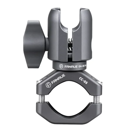 FANAUE Single Socket Arm with Handlebar Clamp Mount U-Bolt Base Compatible with RAM Mounts 1 Inch Ball Head and Bike Motorcycle Phone Holder, Can be Installed on 0.87-1.26" Diameter Rail Round Rod
