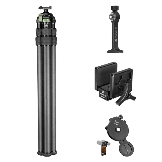 FANAUE ST-4030-45T Hunting Inverted Leg Tripod Set（Tripod+Bino Adapter+Saddle Mount+Phone Digiscoping Adapter）