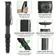 FANAUE MD-02 5-Section Carbon Fiber Monopod 32mm (1.26") diameter tube for DSLR Camera Hiking （Height:65.75 inch）