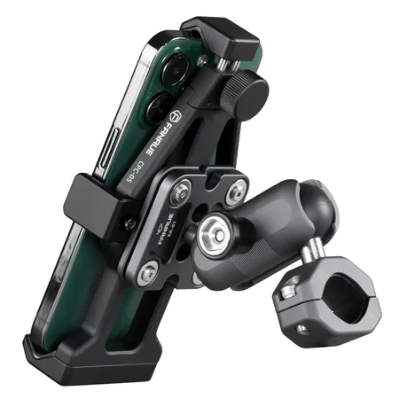 FANAUE CPC-05T6F Motorcycle phone mount compatible with 1-inch ball,fit all 5.5-7 inch phone