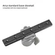 FANAUE Keymod Rail Tripod Plate Adapter Mount BKMOD-240 with Safety Stop Screws,for Tripod Ball Head Ballhead,Compatible Arca Swiss RRS Dovetail(240mm)