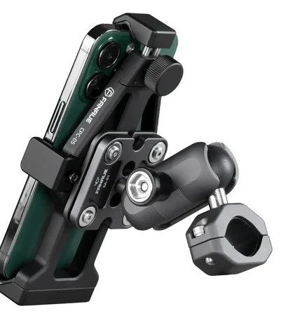 FANAUE CPC-05T6F Motorcycle phone mount compatible with 1-inch ball,fit all 5.5-7 inch phone