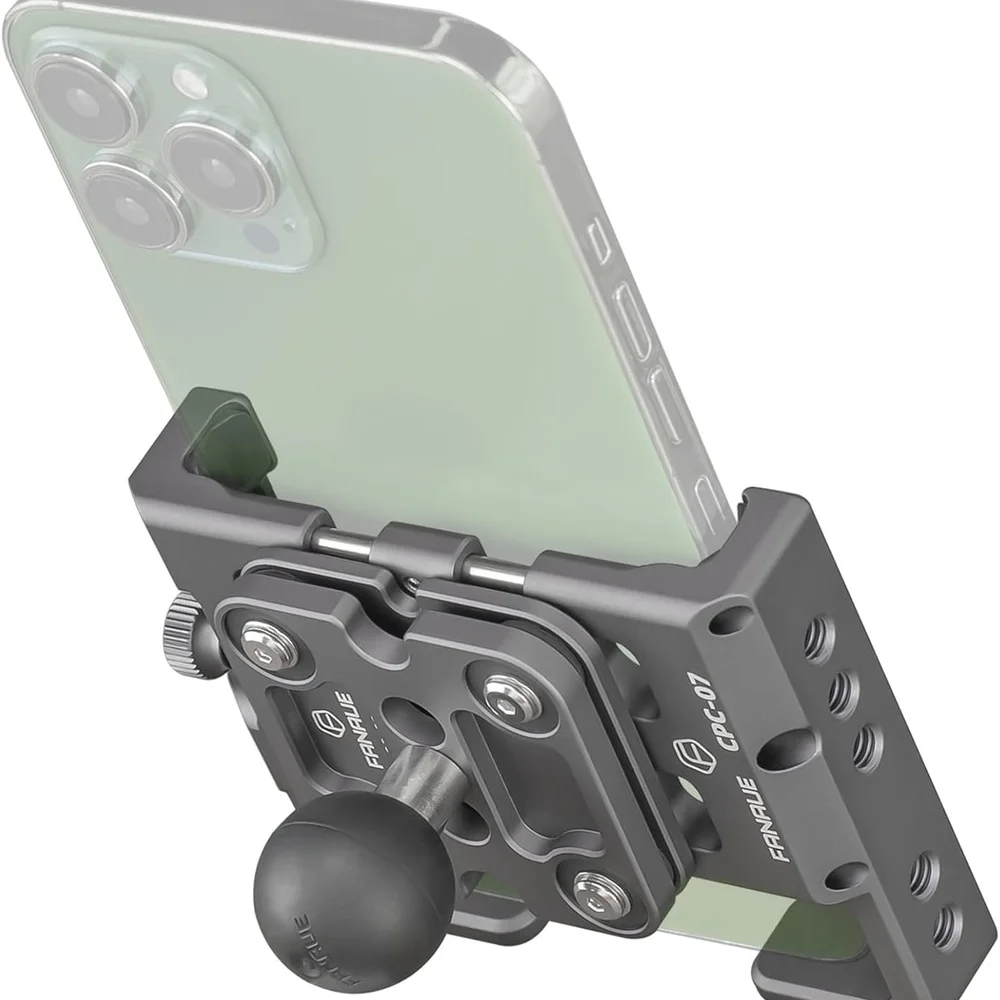 FANAUE CPC-07SA Universal Phone Holder with 1'' Ball for Smartphones with a Width of 2.3" to 3.4"_main