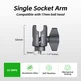FANAUE CC-80PS Series Single Socket Arm Compatible with 17mm RAM Mount B Size Adapters, Aluminum Alloy Clamp for 17mm (0.66 inch) Ball Head,Fits Bicycle, Motorcycle, Car Phone Holder