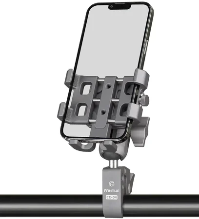 FANAUE CPC-09T6 Motorcycle Phone Mount with Shock Absorber(1" Ball )