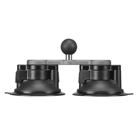 FANAUE 旋锁式双吸盘底座，适配挡风玻璃车载平板支架，支持360度旋转，兼容RAM支架