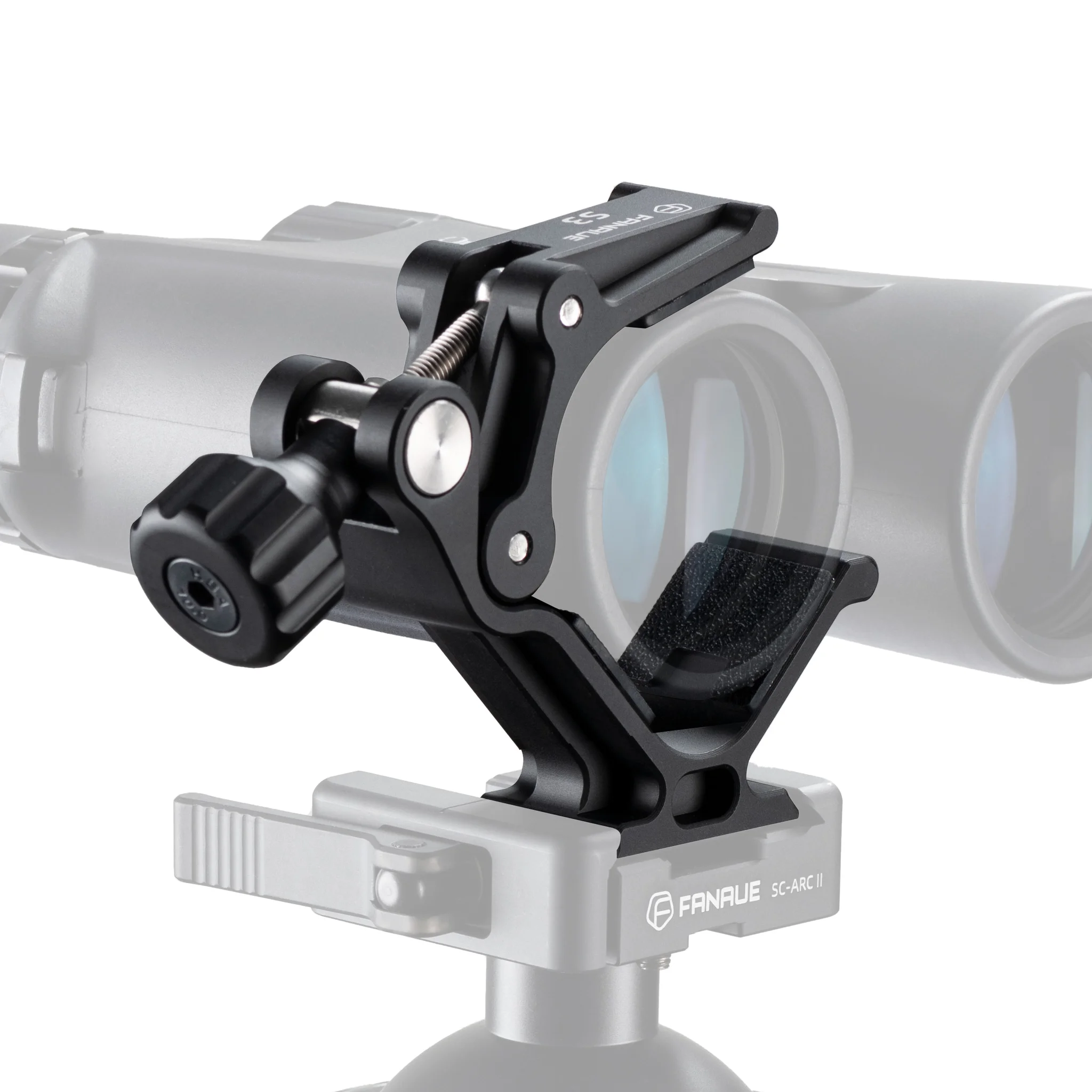 FANAUE Binocular Tripod Mount Adapter,1/4" 3/8" Screw and ARCA Quick Release Binocular Tripod Mount,Compatiable with Vortex Zeiss Nikon Swarovski Leica Leupold Bushnell binculars