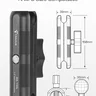 FANAUE DA-150L Aluminum Alloy 1.5" Double Socket Arm,Compatible with RAM C Size 1.5 inch Ball Components(6" Length)