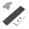 FANAUE Keymod Rail Tripod Plate Adapter Mount BKMOD-140 with Safety Stop Screws,for Tripod Ball Head Ballhead,Compatible Arca Swiss RRS Dovetail(140mm))