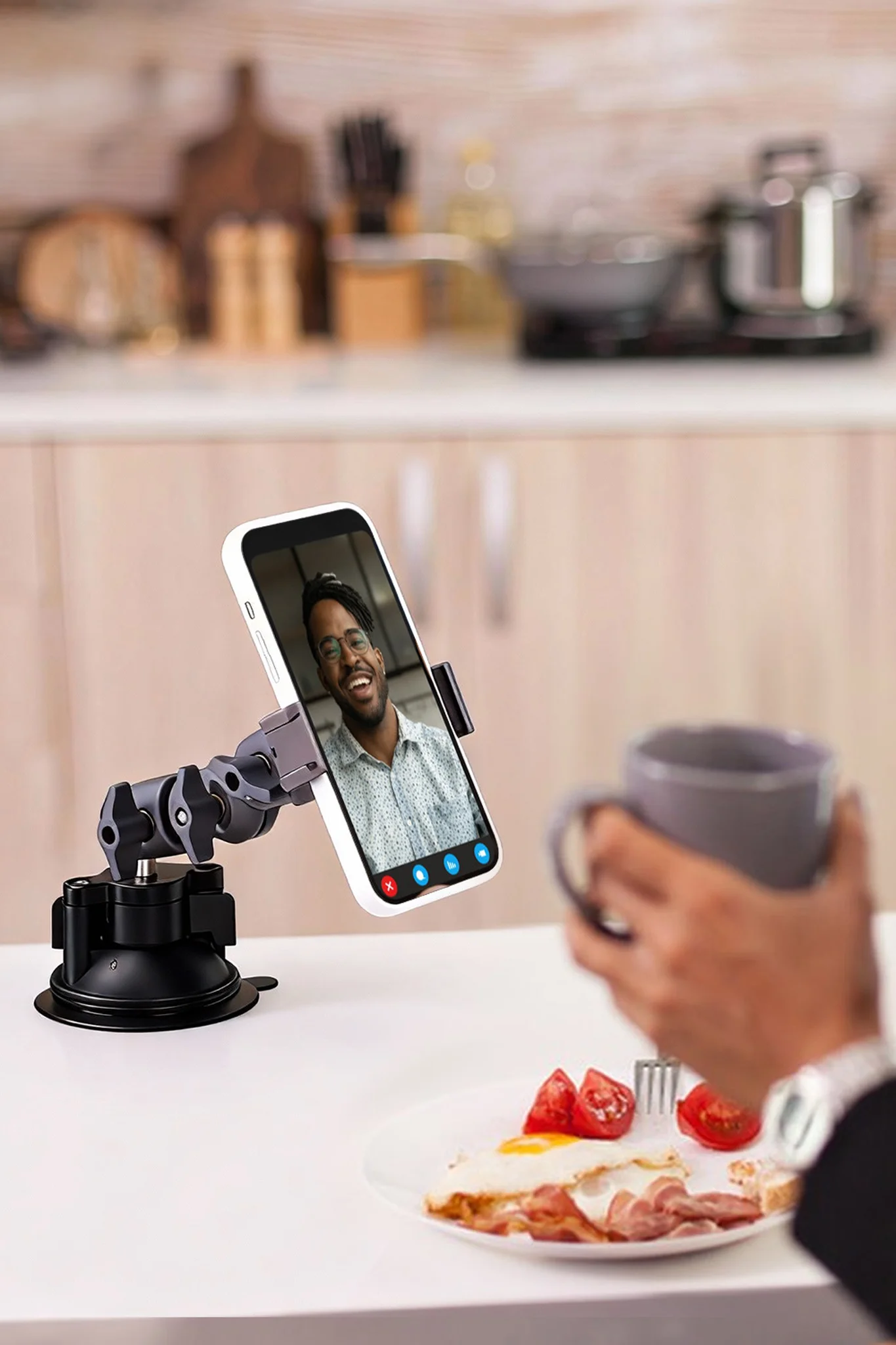 FANAUE DA-120PRO Double Socket Swivel Arm Compatible with 1 Inches/B Size /25mm Ball Mounts Accessories, Powerful Clamp Compatible with RAM Mount