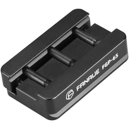 FANAUE FGP-65 皮卡汀尼/阿卡-瑞士兼容導軌板，帶防滑槽，CNC 精工鋁製，三腳架燕尾槽適配安裝座