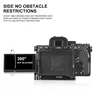 FANAUE CQL‑01 L‑Bracket Camera QR Plate, Arca‑Swiss Compatible L Plate for Vertical Horizontal Shooting, Aluminum L‑Mount Bracket for Mirrorless Cameras Sony Canon Nikon Fujifilm Panasonic