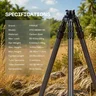 FANAUE HTC-4030A-65 Inverted Carbon Fiber Tripod With 65mm Integrated Half-Ball Leveling Base, 3 Section 25kg Load