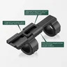 FANAUE 30-30-0MOA Montura de visor cantilever con desplazamiento, de una pieza y doble anilla para visores de 30 mm, para riel Picatinny