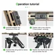 FANAUE Bipod Adapter Bipod Mount Sling Stud 3 T-Nuts 3 Screws and 1 Wrench (Mlok bipod Adapter)
