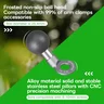 FANAUE MB-01 Ball Mount Base with 10mm Mounting Hole,Angled Motorcycle Mirror Mounting Base, Compatible with DA-60 DA-90 DA-150 Double Socket Arm And Bike Motorcycle Mirrors Lever Phone Holder