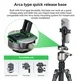 FANAUE MT-04 Magnetic Phone Tripod Mount Holder with Cold Shoe Arca Swiss QR Base Plate,1/4" & 3/8'' Screw