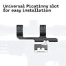 FANAUE 30-30-0MOA Montura de visor cantilever con desplazamiento, de una pieza y doble anilla para visores de 30 mm, para riel Picatinny