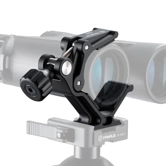 FANAUE Binocular Tripod Mount Adapter,1/4" 3/8" Screw and ARCA Quick Release Binocular Tripod Mount,Compatiable with Vortex Zeiss Nikon Swarovski Leica Leupold Bushnell binculars
