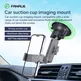 FANAUE Single Suction Cup Extended Version Car Phone Holder with Universal Joint, 360° Adjustable Rotatable