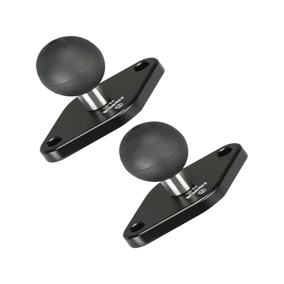 FANAUE 2 Pack 25/20/17 TPU Ball Mount Diamond Base, Compatible with RAM Mount B Size 1" Ball Double Socket Arm, Meets Industry Standard AMPS 1.912'' Hole Pattern