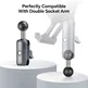 FANAUE LB-01 Double Ball Head Adapter, Male to Female Ball Connection, 25mm to 17mm Ball Conversion, for Double Socket Arms