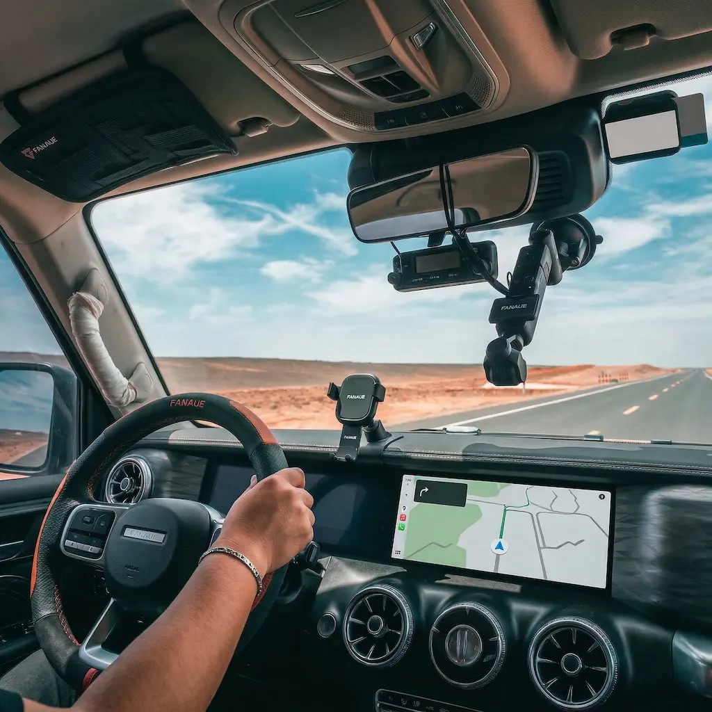 Car phone holder and in-vehicle mounting solution