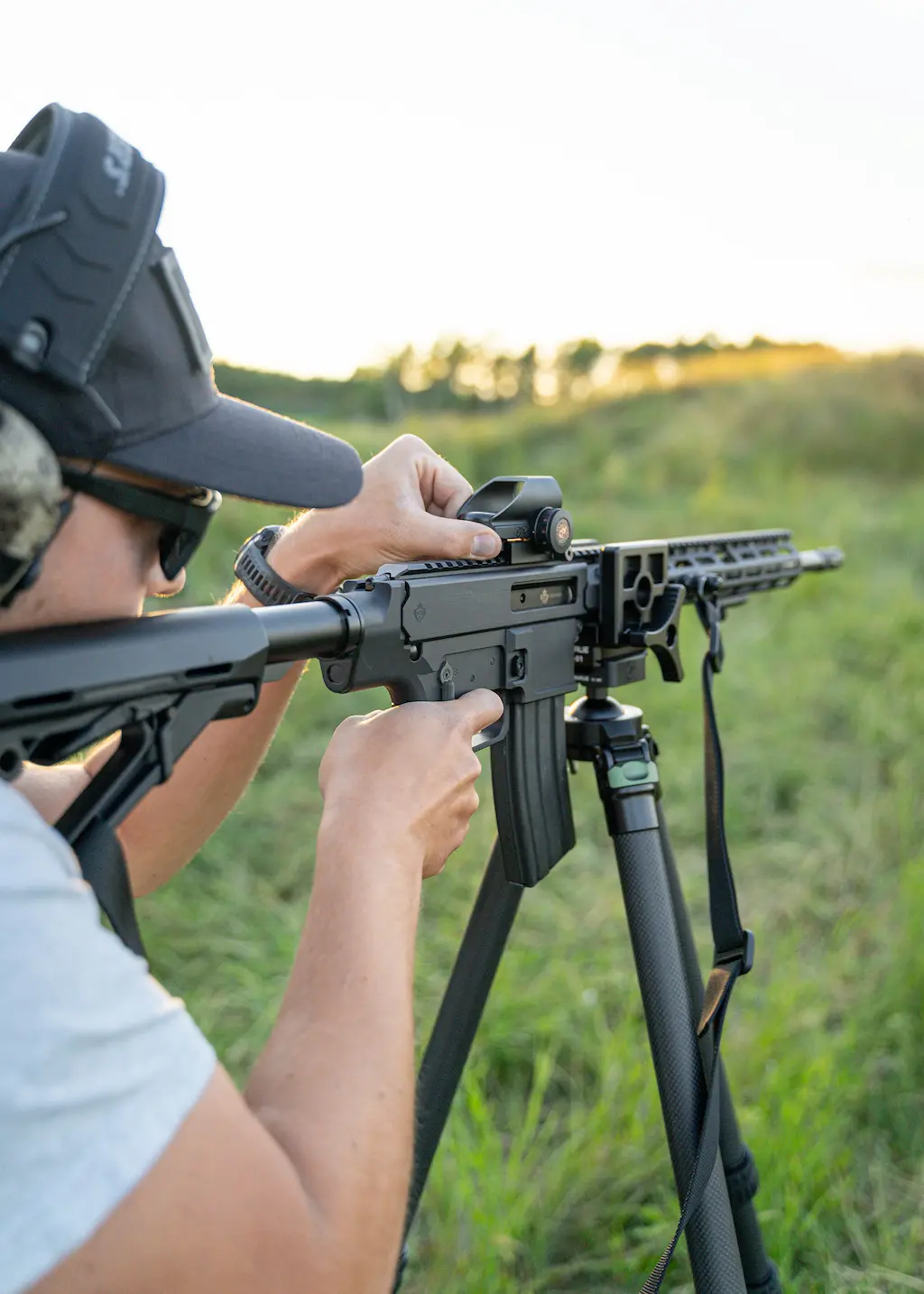 Arca tripod for rifle and lightweight hunting gear setup
